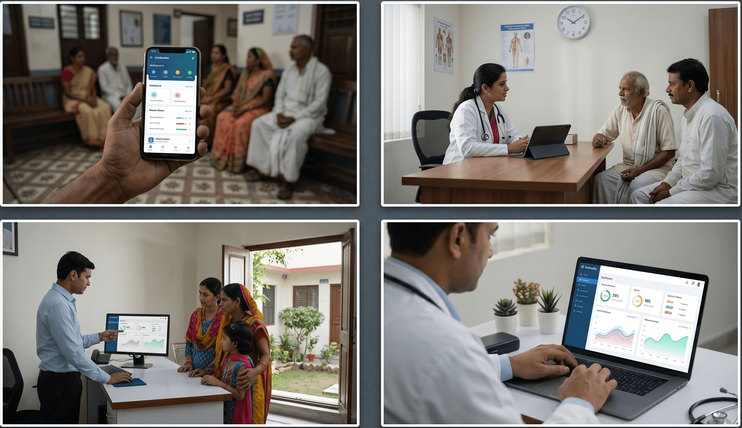 Bihar clinic teams using Incloudia across reception, consultation, and care operations